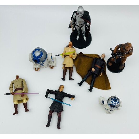 Star Wars Loose Figure Lot Captain Plasma, R2D2 Light Saber Clone Wars Commander - Picture 6 of 9